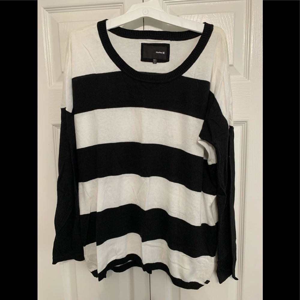 Hurley striped sweater size M/L